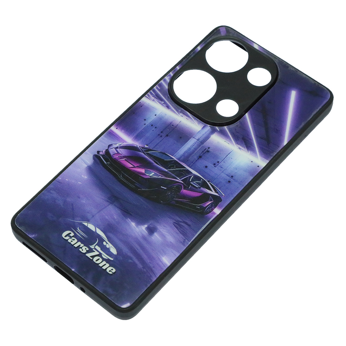 Чехол накладка для XIAOMI Redmi Note 13 Pro 4G, POCO M6 Pro 4G, защита камеры, пластик, силикон, рисунок Ламборджини
