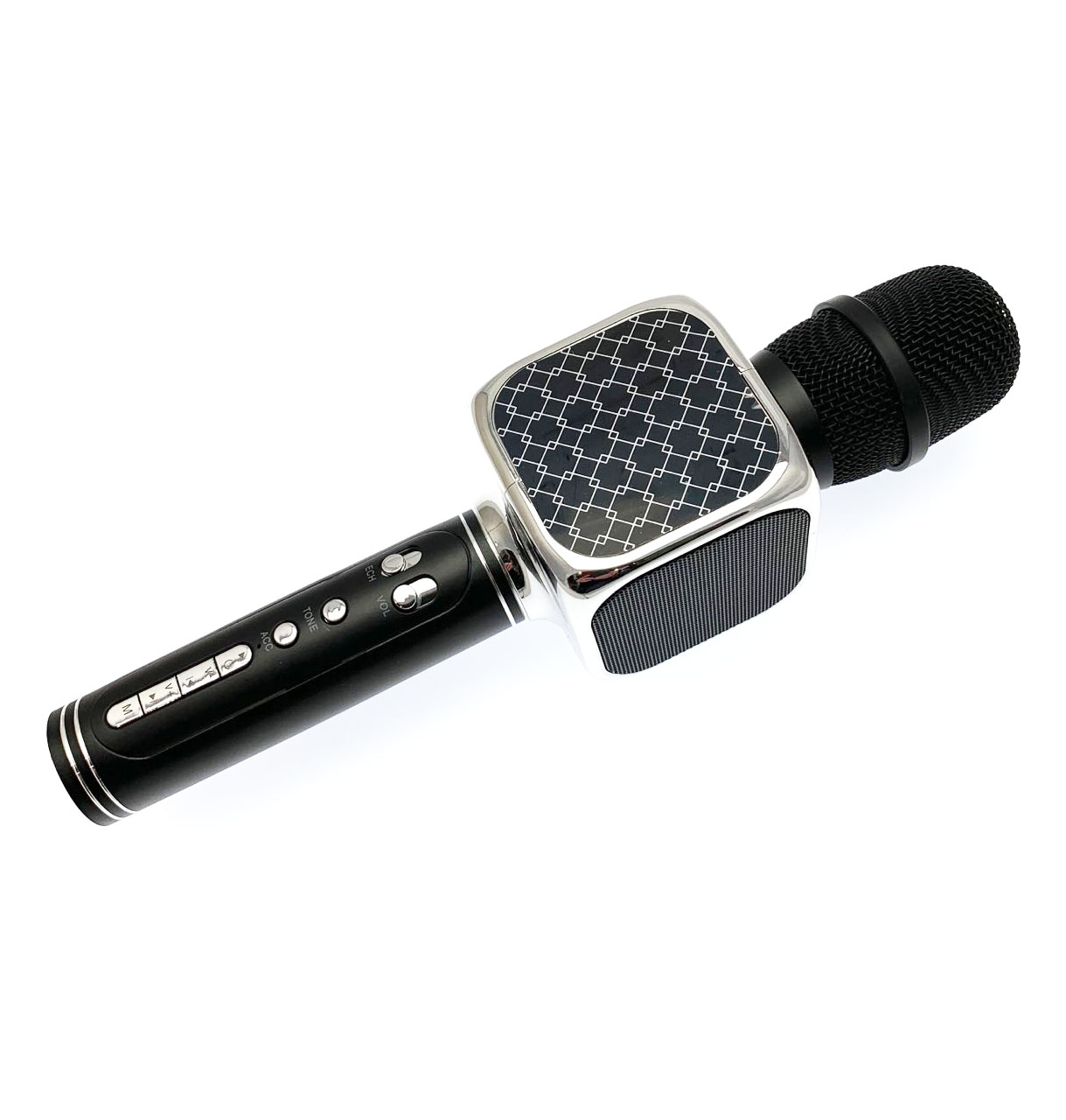 Колонка портативная, караоке-микрофон SU YOSD YS-69 (Bluetooth, microSD, USB), цвет черный серебристый