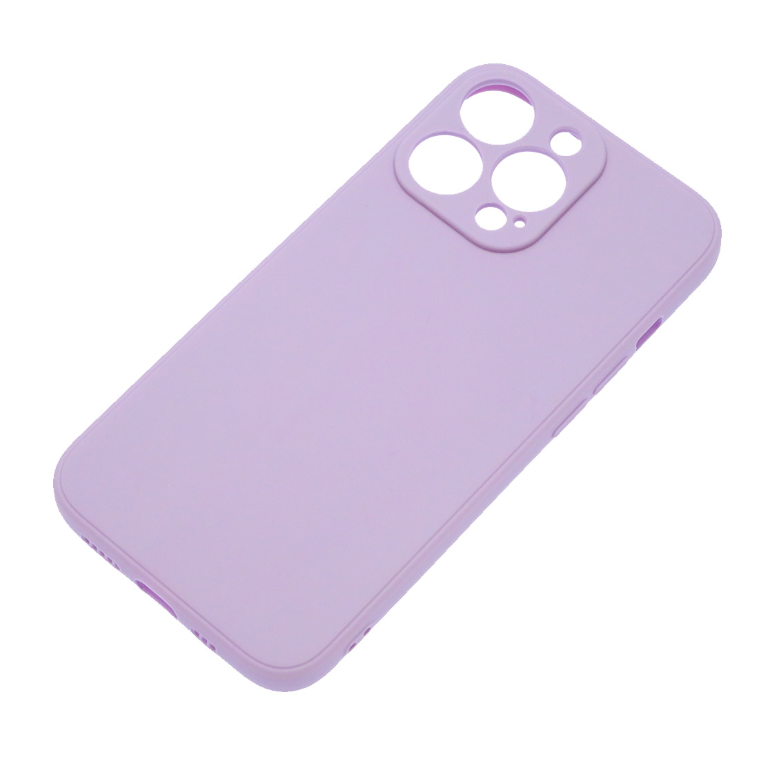 Чехол накладка для APPLE iPhone 13 Pro, силикон, бархат, цвет сиреневый