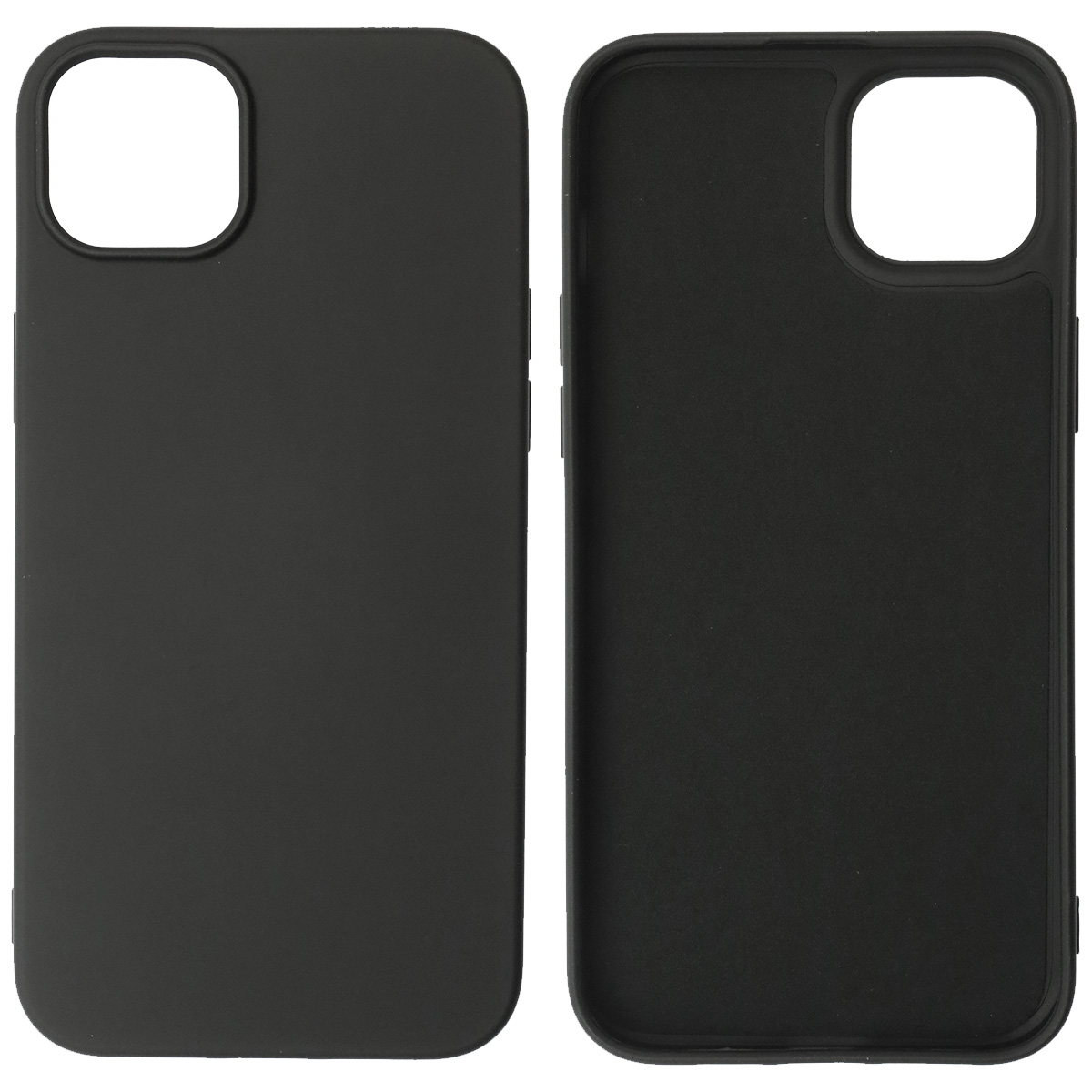 Чехол накладка NANO для APPLE iPhone 14 Plus, силикон, бархат, цвет черный