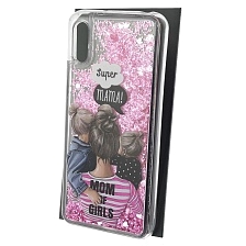 Чехол накладка для XIAOMI Redmi 9A, силикон, переливашка, рисунок Super mama