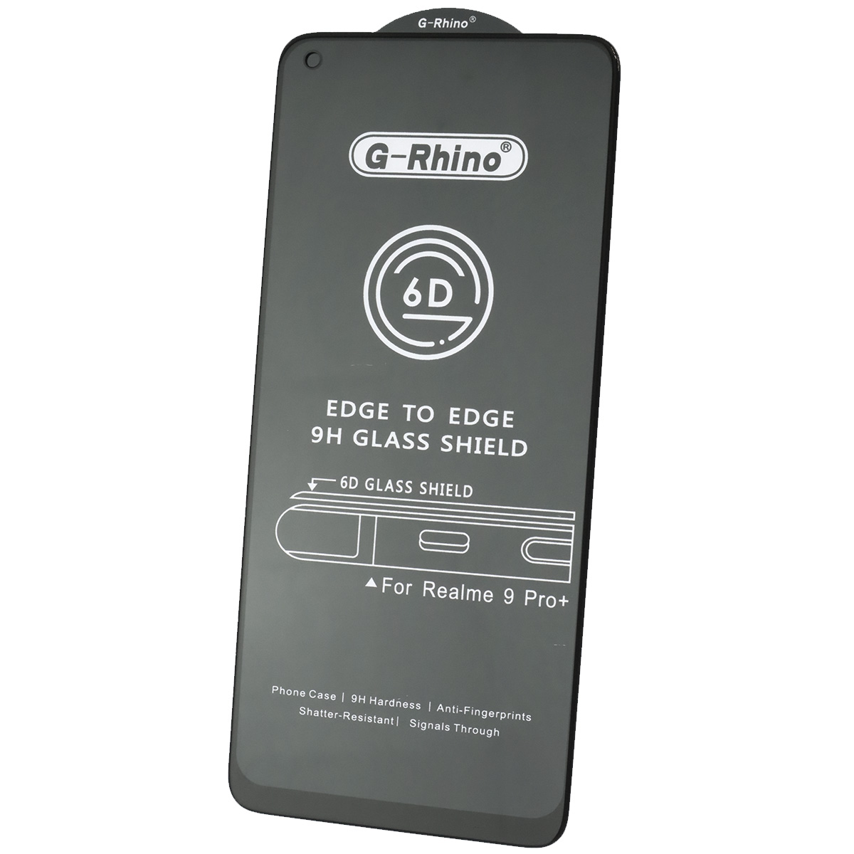 Защитное стекло 6D G-Rhino для Realme 9 Pro Plus, Realme 10, Realme 11, OPPO A78, цвет окантовки черный