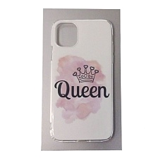 Чехол накладка для APPLE iPhone 11, силикон, рисунок Queen