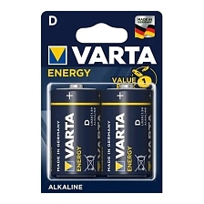 Батарейка VARTA ENERGY LR20 D BL2 Alkaline 1.5V