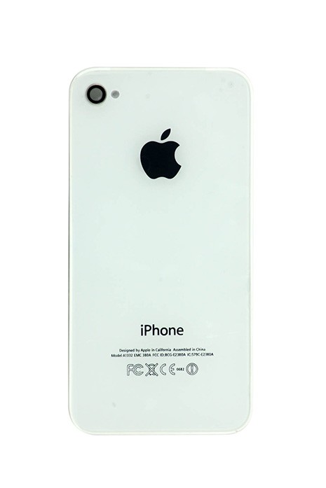 Задняя крышка (стекло) Apple iPhone 4 белая 3 класс.