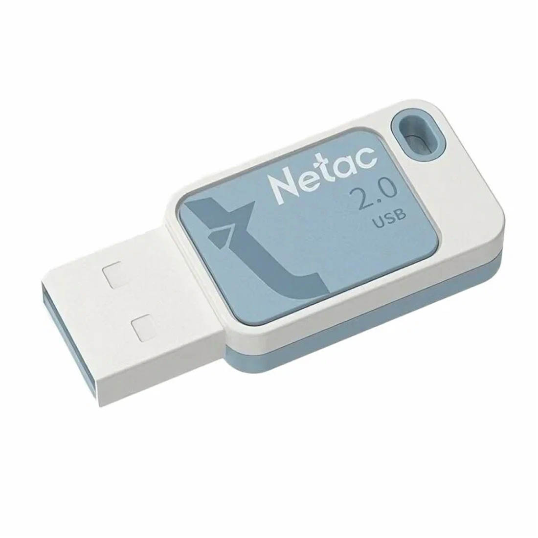 Флешка USB 2.0 64GB NETAC UA31, цвет бело синий