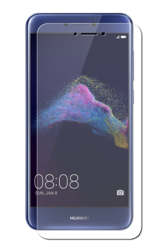 Защитное стекло "Pro Glass" в картонной упаковке для Huawei P8 Lite/2017/ 0,2 мм (Цвет=глянцевая).