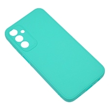 Чехол накладка для SAMSUNG Galaxy A15, защита камеры, силикон, матовый, цвет бирюзовый