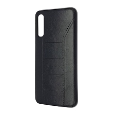 Чехол накладка R3 для SAMSUNG Galaxy A50, A30s, A50s, силикон, под кожу, цвет черный