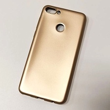 Чехол накладка J-Case THIN для HUAWEI Y9 2018, силикон, цвет золотистый