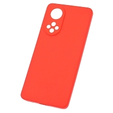 Чехол накладка Soft Touch для HUAWEI Honor 50, Nova 9, силикон, матовый, цвет красный