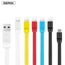 Кабель Remax Lightning 8-pin - USB плоский чёрный 1 м FULL SPEED.