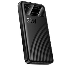 Внешний портативный аккумулятор, Power Bank HOCO Q42, 10000 mAh, 30W, PD30W, LED дисплей, цвет черный