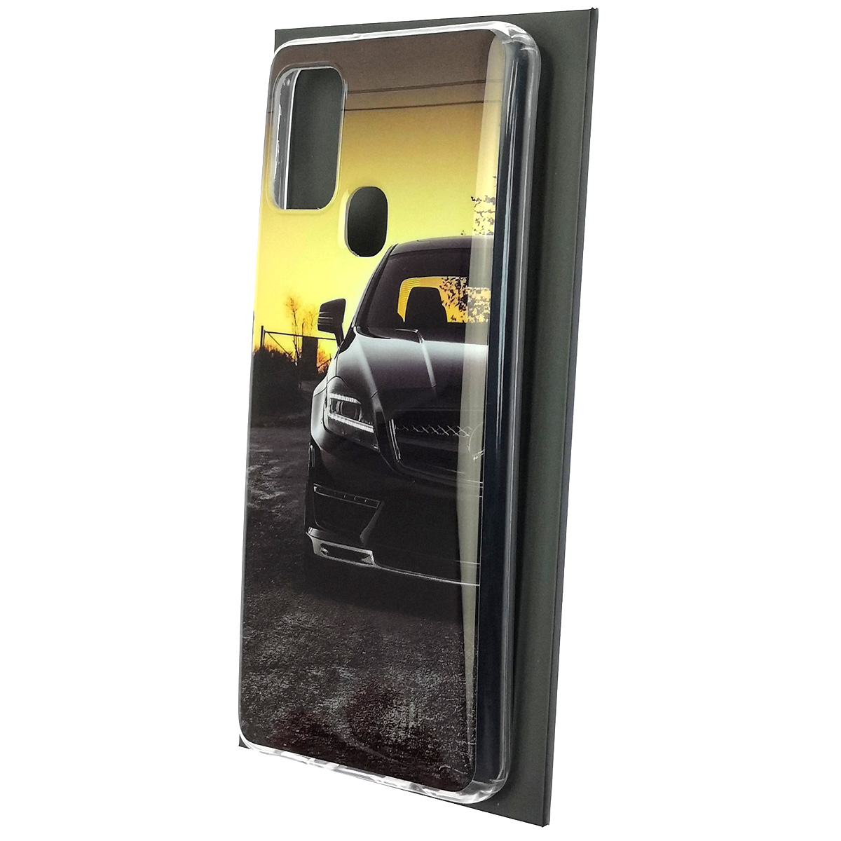 Чехол накладка Vinil для SAMSUNG Galaxy A21s (SM-A217), силикон, рисунок Bugatti Chiron