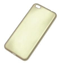 Чехол накладка для XIAOMI Mi 5C, силикон, цвет золотистый.