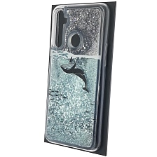 Чехол накладка для Realme C3, силикон, переливашка, рисунок кит