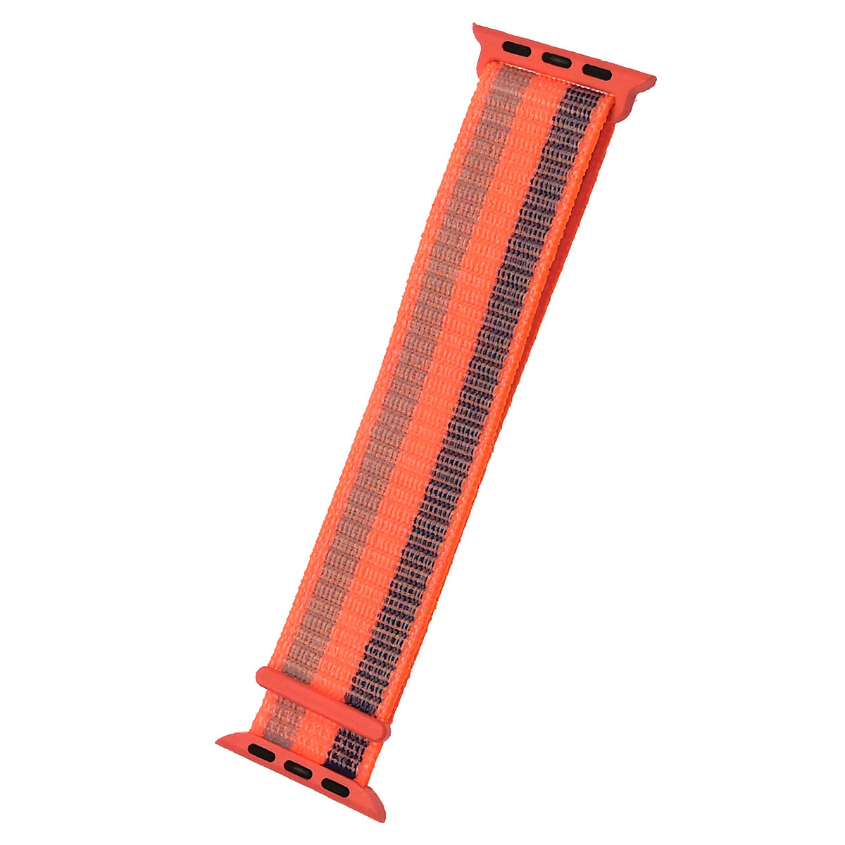 Ремешок для APPLE Watch 38 - 40 мм, нейлон, текстура, цвет оранжевый.