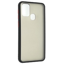 Чехол накладка SKIN SHELL для SAMSUNG Galaxy M31 (SM-M315), силикон, пластик, цвет окантовки черный