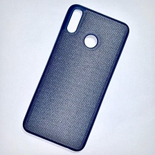 Чехол-накладка для HUAWEI Y9 2019 силиконовая "Джинс", синяя.