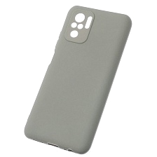 Чехол накладка SOFT TOUCH для XIAOMI Redmi Note 10, Redmi Note 10S, POCO M5s, силикон, матовый, цвет светло серый