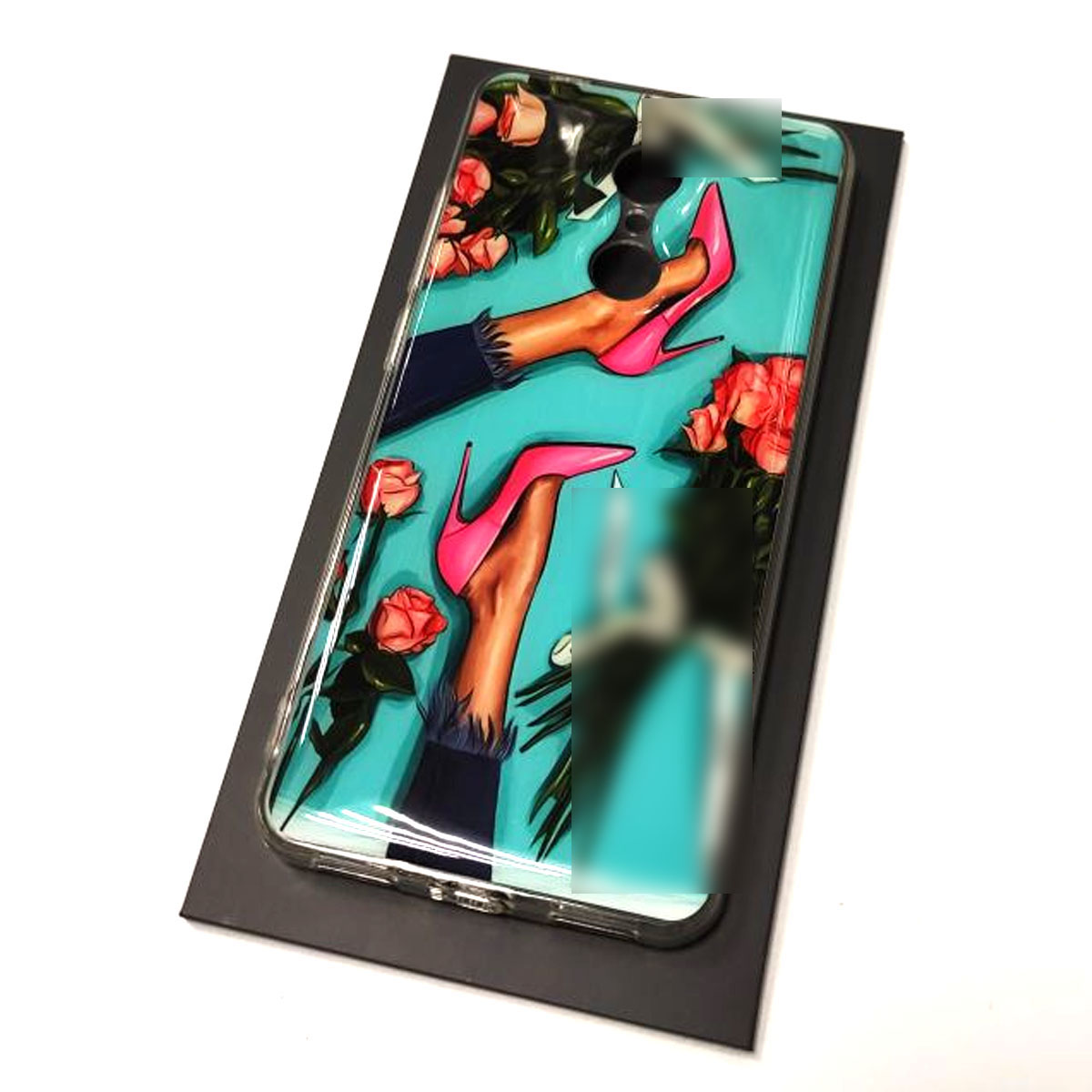Чехол накладка для XIAOMI Redmi 5, силикон, рисунок ножки Шанель