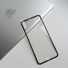 Защитное стекло для Apple iPhone 6 & 6S на всю поверхность окантовка черная.