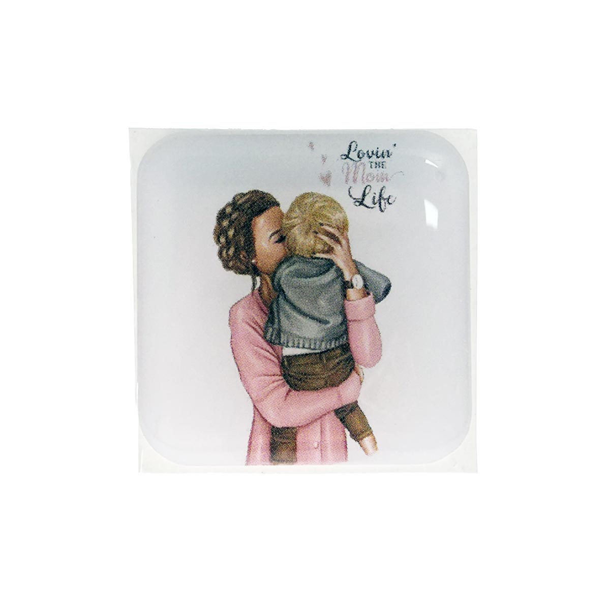 Стикер наклейка 3D для телефона, чехла, рисунок Lovin' the Mom Life
