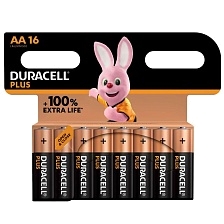 Батарейка DURACELL PLUS LR6 AA BL16 Alkaline 1.5V