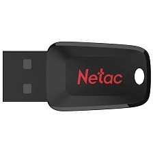 Флешка USB 2.0 16GB NETAC U197 mini, цвет черно красный