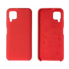 Чехол накладка Silicon Cover для HUAWEI P40 Lite, Nova 6 SE, Nova 7i, силикон, бархат, цвет красный.