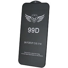 Защитное стекло 99D для APPLE iPhone 13 (6.1"), iPhone 13 Pro (6.1"), iPhone 14 (6.1"), цвет окантовки черный