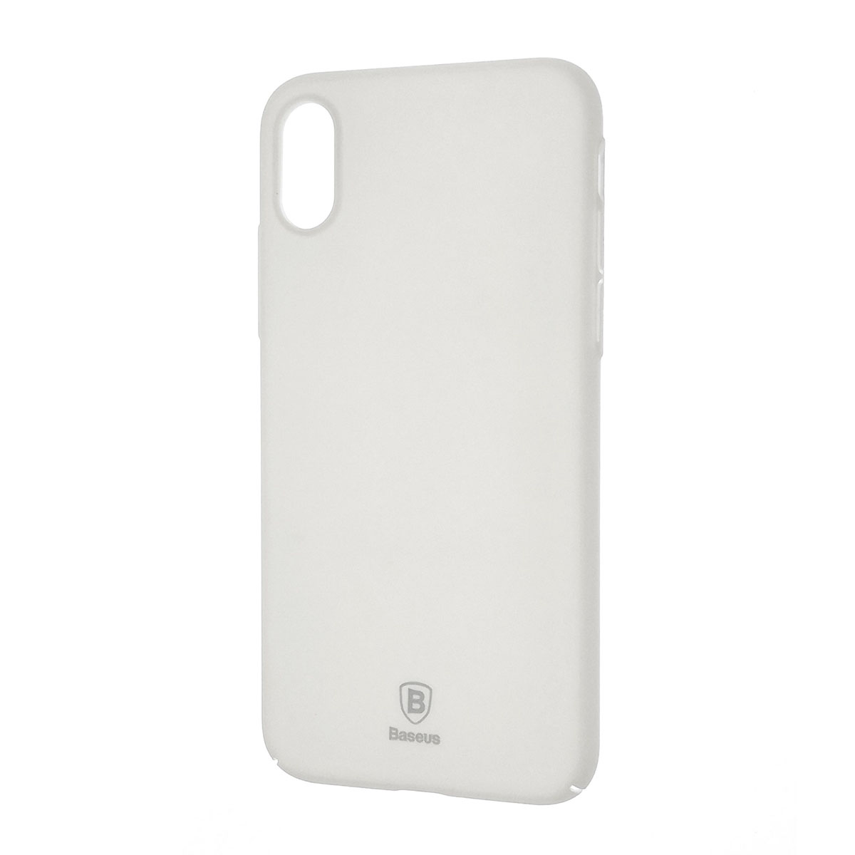 Чехол накладка BASEUS Thin Case для APPLE iPhone X, силикон, цвет белый.
