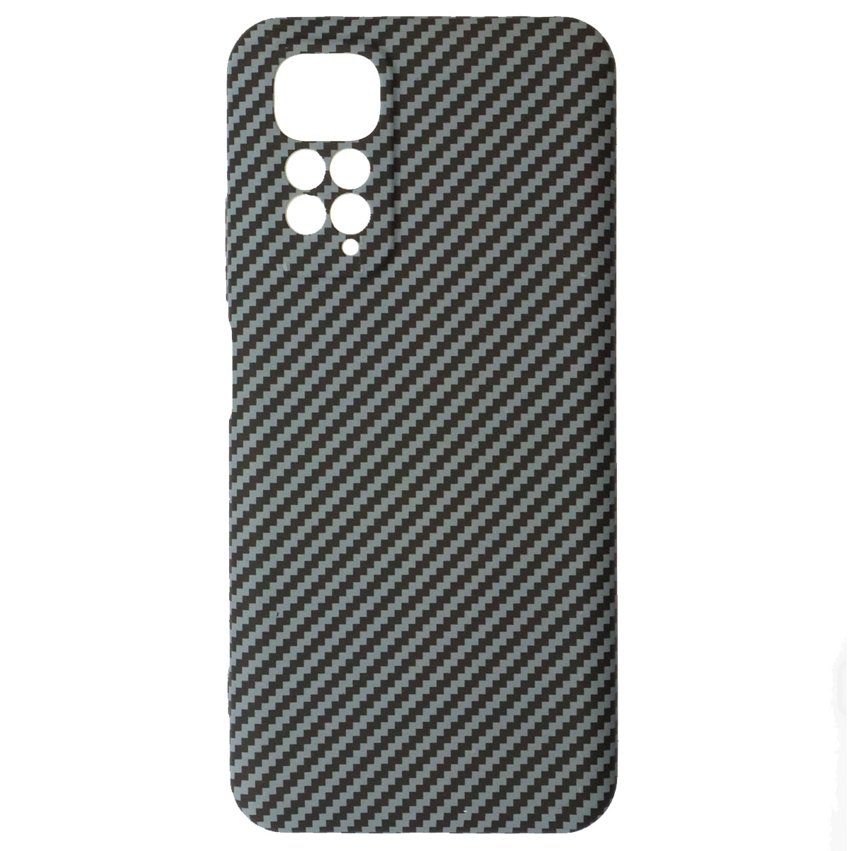 Чехол накладка KING для XIAOMI Redmi Note 11 4G, Redmi Note 11S, силикон, бархат, карбон, цвет серый