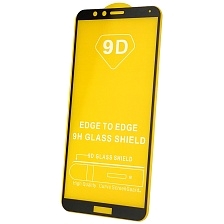 Защитное стекло 9D для HUAWEI Honor 7X (BND-L21), цвет окантовки черный