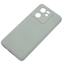 Чехол накладка Silicon Cover для XIAOMI 13T, XIAOMI 13T Pro, защита камеры, силикон, бархат, цвет серый