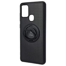 Чехол накладка iFace для SAMSUNG Galaxy A21s (SM-A217), силикон, кольцо держатель, цвет черный. Чехол накладка iFace для SAMSUNG Galaxy A21s (SM-A217), силикон, кольцо держатель, цвет черный.