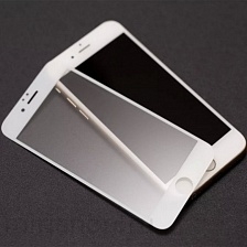Защитное стекло MONARCH (PREMIUM) 3D МАТОВОЕ стекло для iPhone 7G / 8G (4.7") цвет белый.
