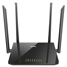 Wi-Fi роутер, беспроводной двухдиапазонный гигабитный маршрутизатор D-Link DIR-843 RU/B1A, AC1200 Wave 2 с поддержкой MU-MIMO, цвет черный