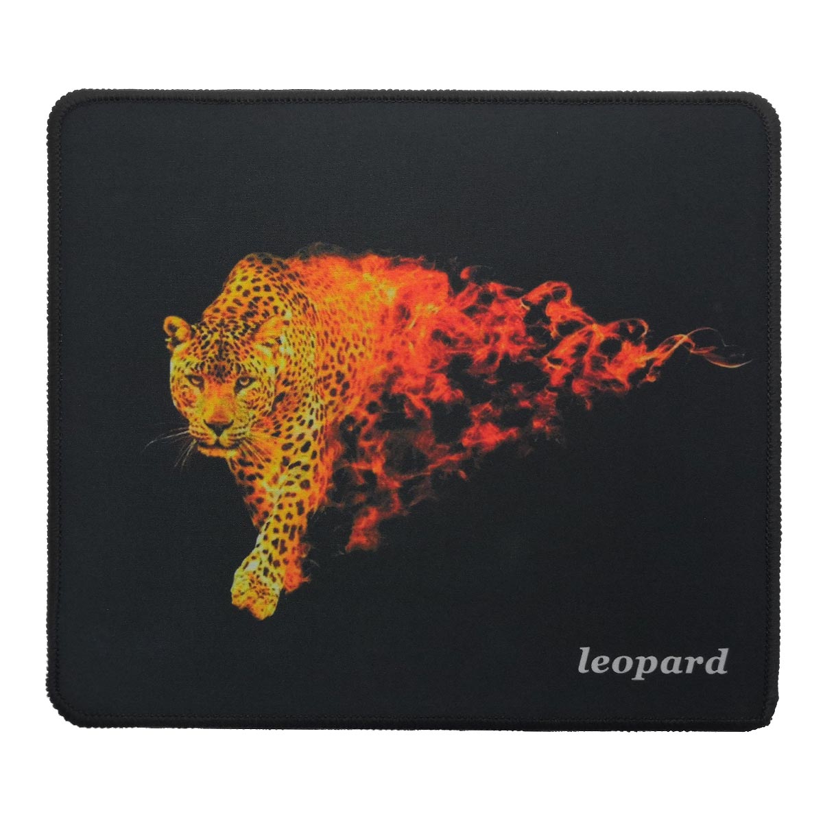 Коврик для компьютерной мыши H8, 250х290 мм, рисунок Пылающий леопард