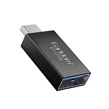 OTG переходник, адаптер EARLDOM ET-OT06 с USB Type C на USB 3.1, цвет черный