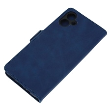 Чехол книжка NICE для SAMSUNG Galaxy A06 4G, защита камеры, экокожа, визитница, цвет темно синий