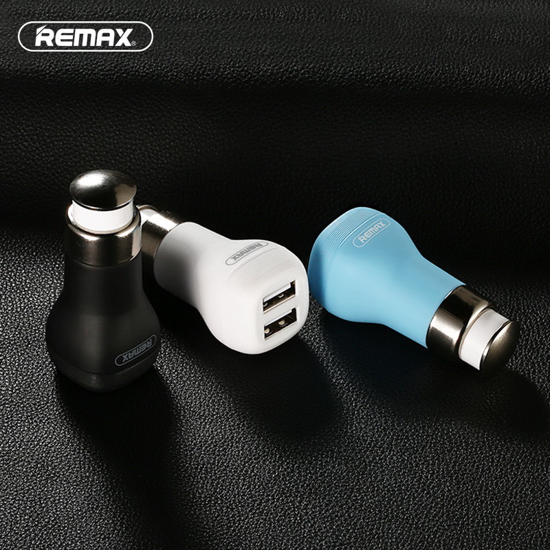 Автомобильное зарядное устройство "REMAX" RCC207 FLINC 2 USB универсальное [2400 mA] (цвет=белый).