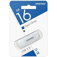 Флешка USB 2.0 16GB SMARTBUY Scout (SB016GB2SCW), цвет белый