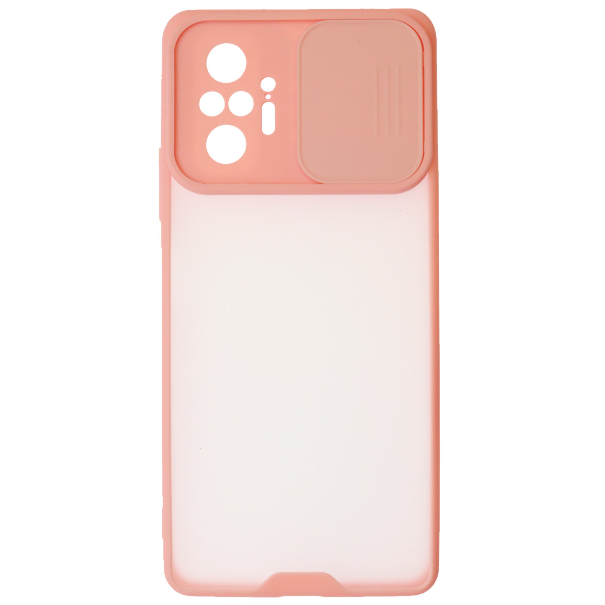 Чехол накладка LIFE TIME для XIAOMI Redmi Note 10 Pro, силикон, пластик, матовый, со шторкой для защиты задней камеры, цвет окантовки розовый