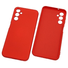Чехол накладка NANO для SAMSUNG Galaxy A14 4G, силикон, бархат, цвет красный
