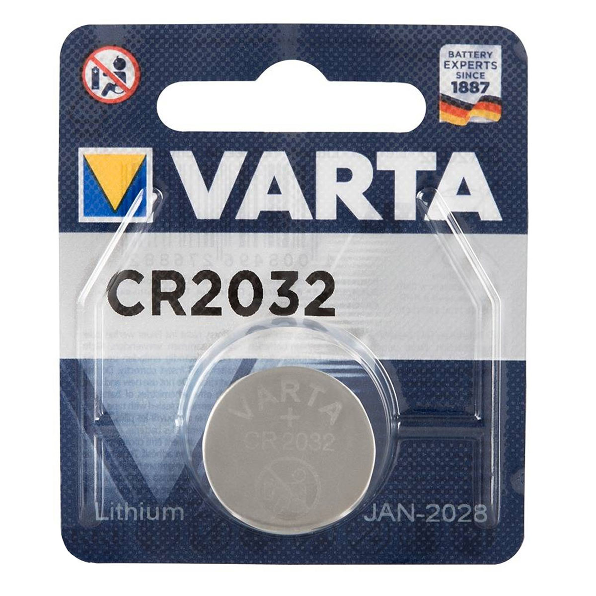 Батарейка VARTA CR2032 Lithium BL1 3V