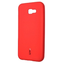 Чехол накладка Cherry для SAMSUNG Galaxy A7 2017 (SM-A720), силикон, цвет красный