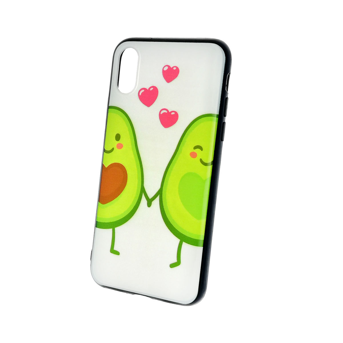 Чехол накладка для APPLE iPhone X, iPhone XS, силикон, рисунок Авокадо Любовь.