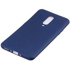 Чехол накладка для ONEPLUS(1+) 7 Pro, силикон, матовый, цвет синий