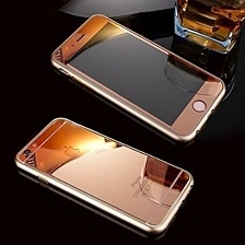 Защитное стекло для iPhone 6/6s Tempered Glass 0,33 мм 9H (двойное/золотое/ударопрочное).